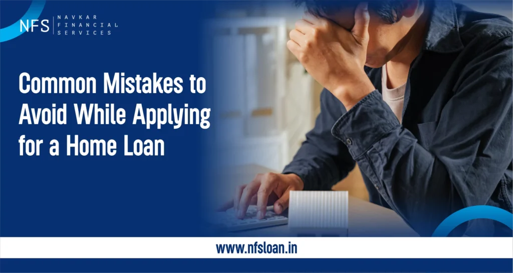 Person stressed while working on laptop, highlighting common mistakes to avoid when applying for a home loan